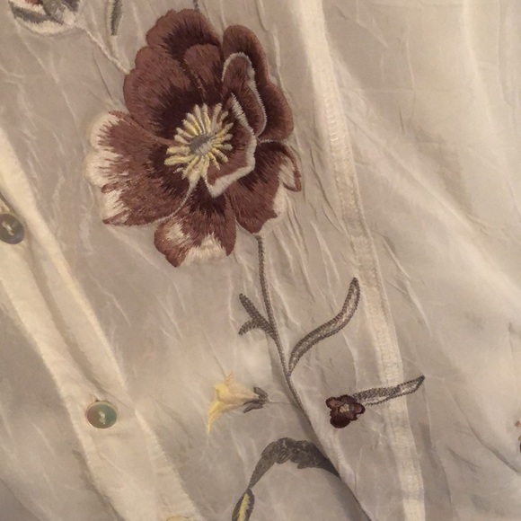 J Jill embroidered blouse - Picture 3 of 5